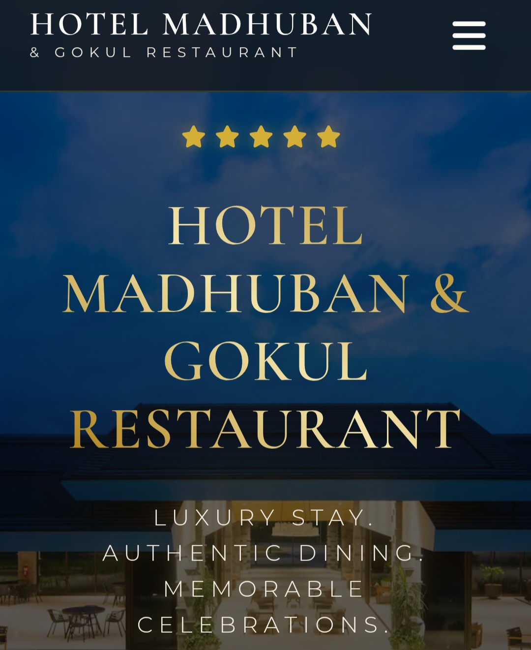 Hotel Madhuban Website by Hanzu Studio Gorakhpur